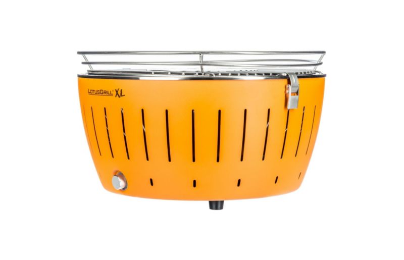 LotusGrill Holzkohlegrill XL 40,5cm rauchfrei, mandarinorange