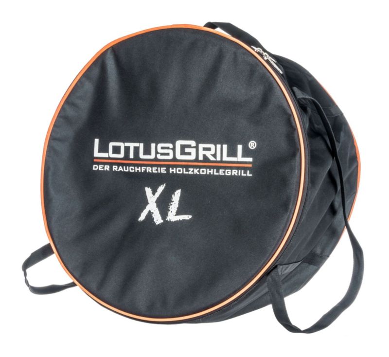 LotusGrill Holzkohlegrill XL 40,5cm rauchfrei, mandarinorange