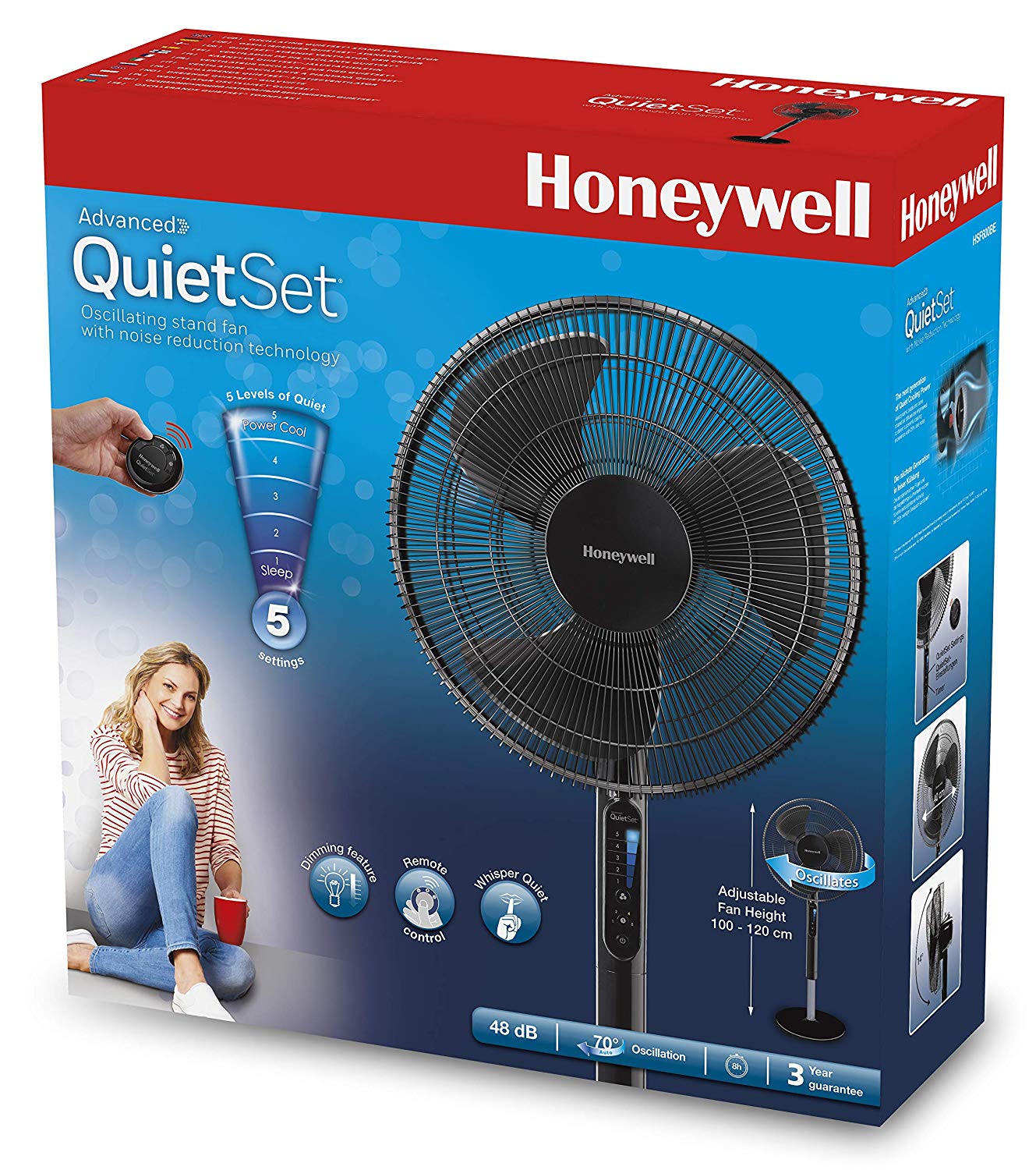 Honeywell HSF600BE4 QuietSet Standventilator ?? W schwarz