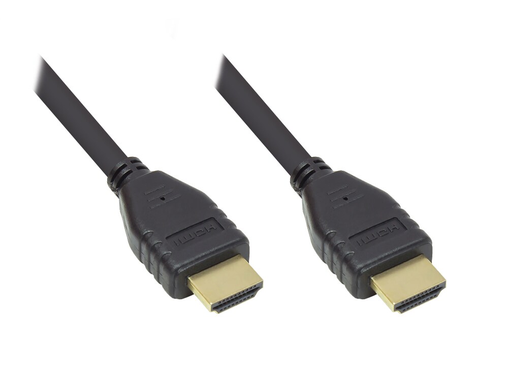 Good Connections HDMI™ 2.0 Kabel, 4K @ 60Hz, schwarz, 0,5m