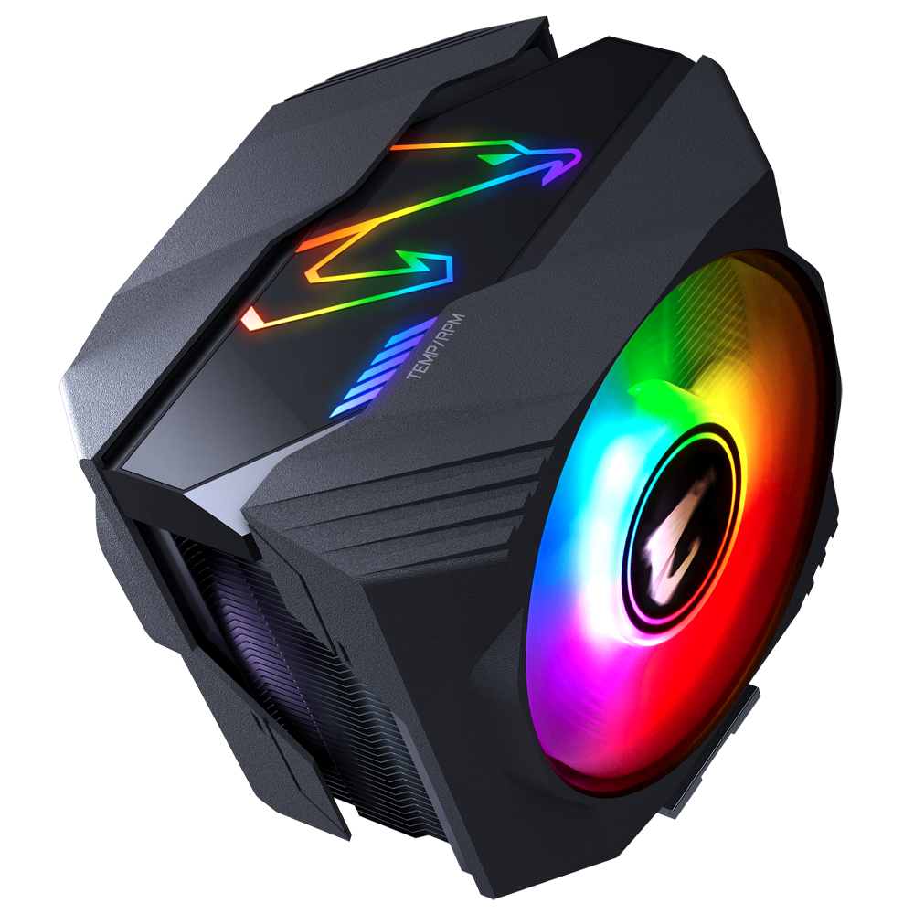 Gigabyte Aorus ATC800 CPU Kühler für AMD und Intel CPU, RGB Fusion 2.0