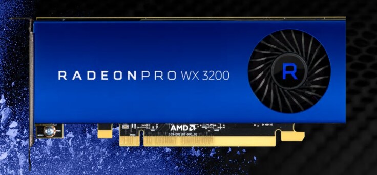 AMD Radeon Pro WX3200 4GB GDDR5 PCIe Workstation Grafikkarte 4x Mini DP