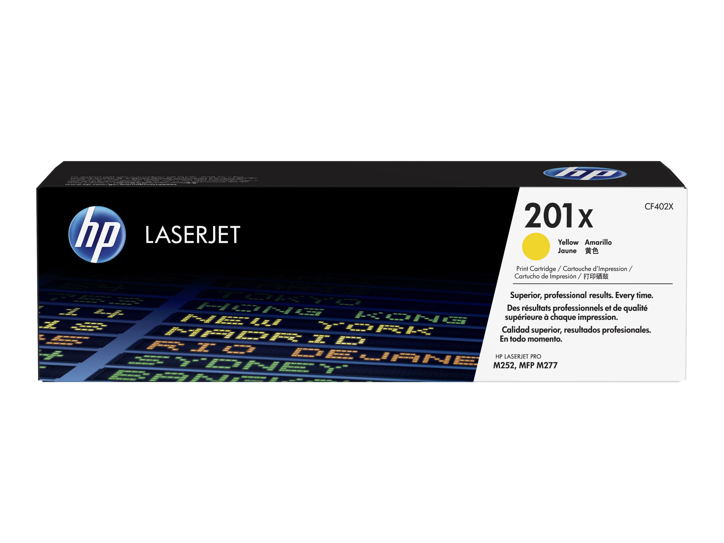 HP CF402X / 201X Original Toner Gelb für ca. 2.300 Seiten