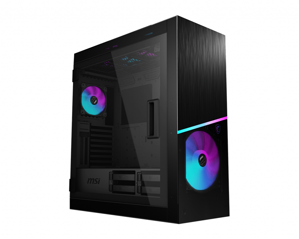 MSI MPG Sekira 500X MIDI Tower RGB Gaming Gehäuse, Echtglas Seitenfenster