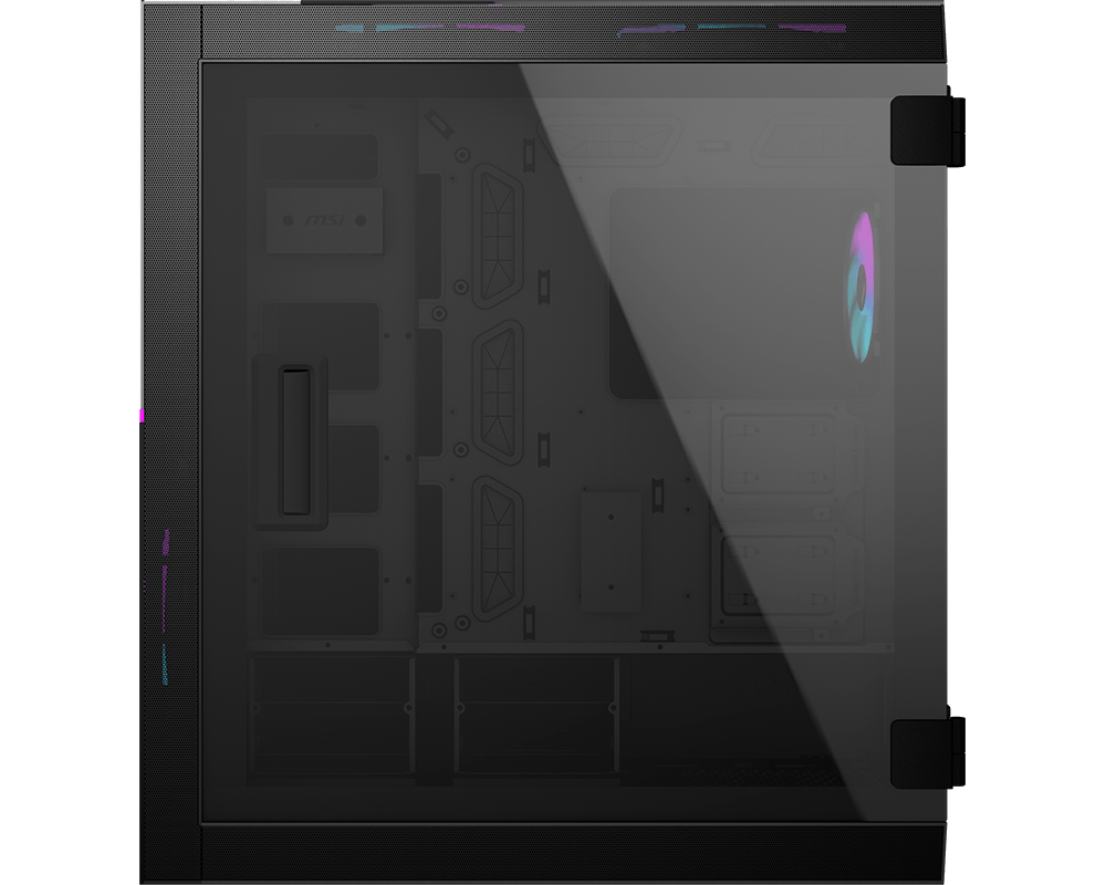MSI MPG Sekira 500X MIDI Tower RGB Gaming Gehäuse, Echtglas Seitenfenster