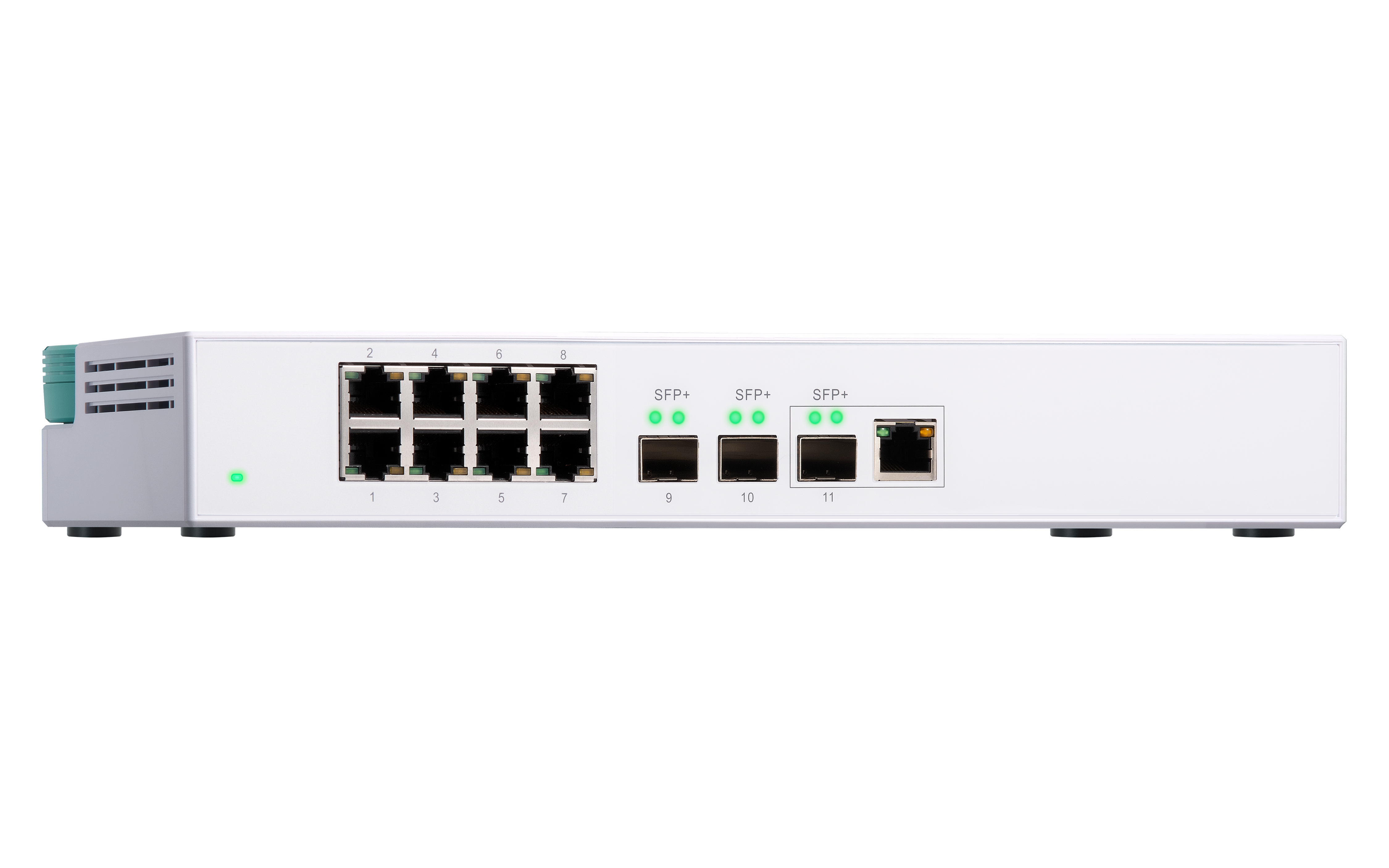 QNAP QSW-308-1C 10GbE Switch Unmanaged 3-Port-10G-SFP+ und 8-Port-Gigabit