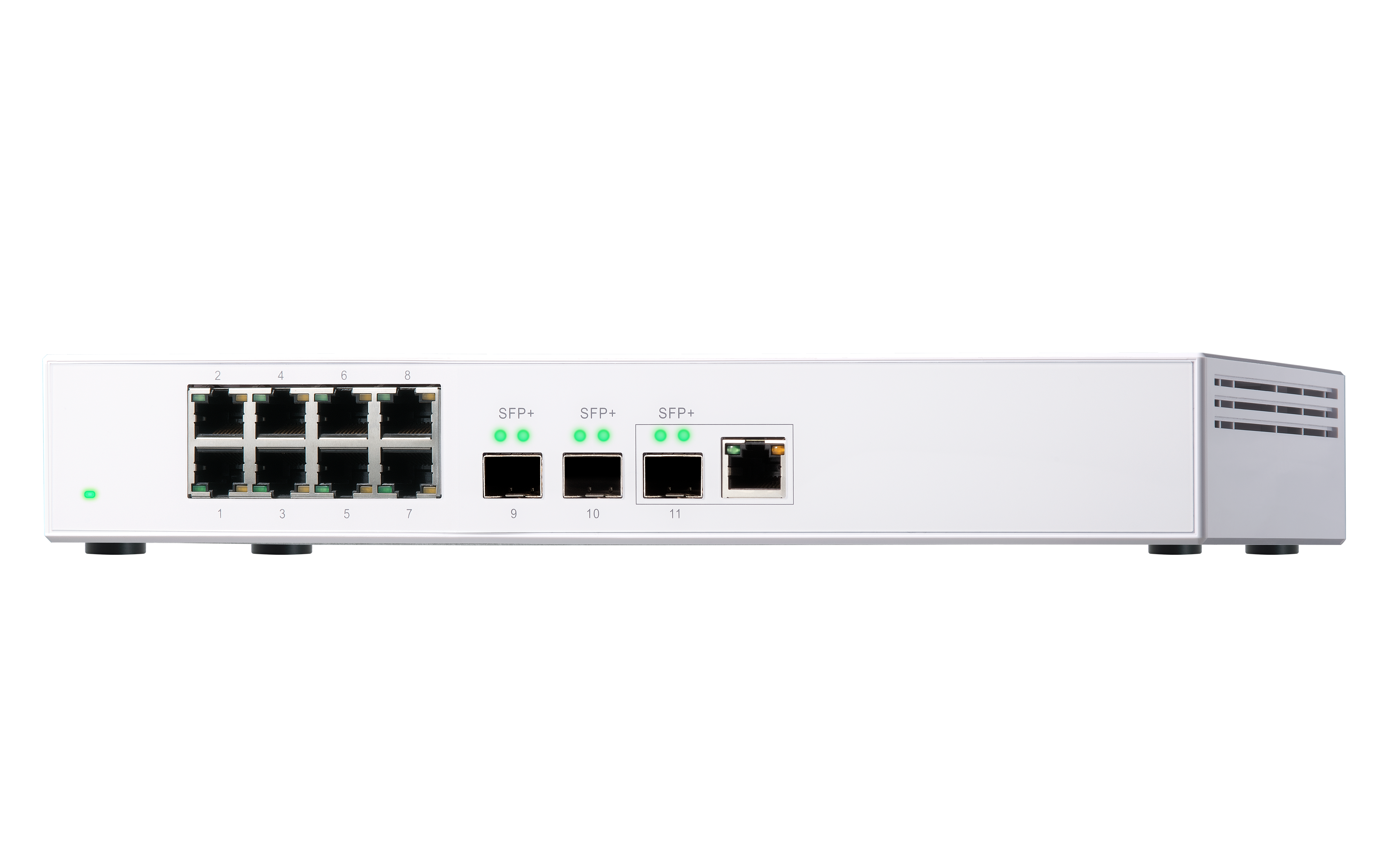 QNAP QSW-308-1C 10GbE Switch Unmanaged 3-Port-10G-SFP+ und 8-Port-Gigabit