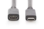 DIGITUS USB Type-C™ Gen2 Verlängerungskabel, Type-C™ to C