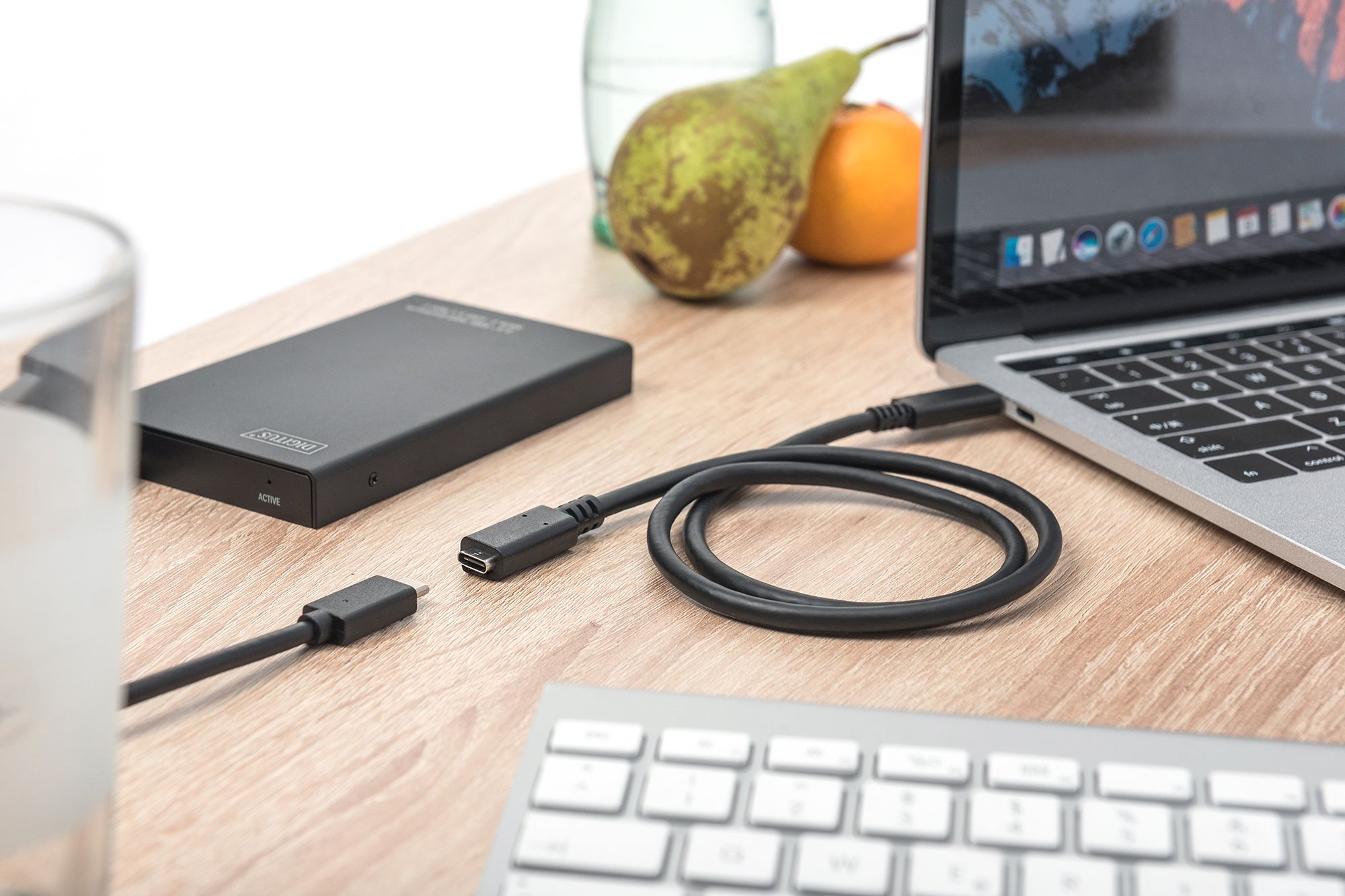 DIGITUS USB Type-C™ Gen2 Verlängerungskabel, Type-C™ to C