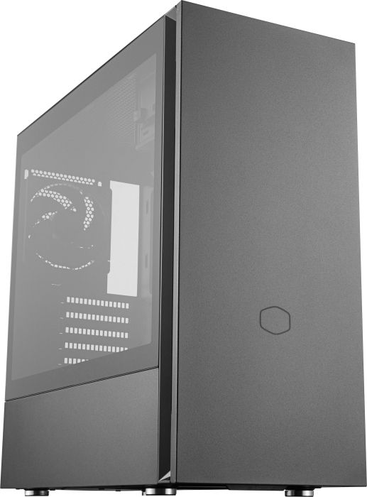 Cooler Master Silencio S600 Midi Tower ATX Gehäuse, Glasfenster, schallgedämmt