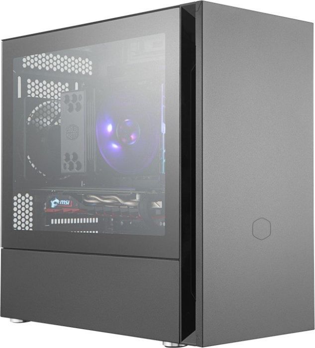 Cooler Master Silencio S400 Midi Tower ATX Gehäuse, Seitenfenster, schallgedämmt