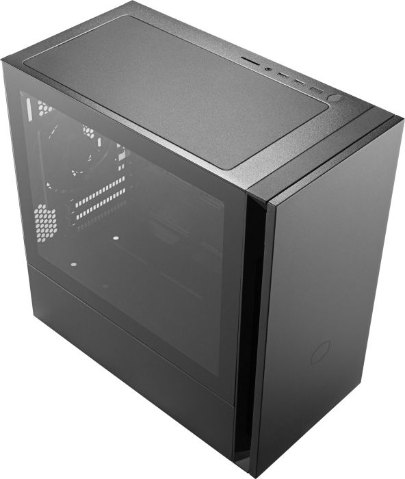 Cooler Master Silencio S400 Midi Tower ATX Gehäuse, Seitenfenster, schallgedämmt