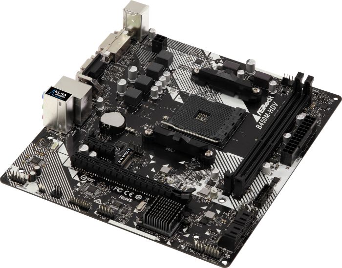 ASRock B450M-HDV R4.0 AM4 mATX Mainboard M.2/DVI/HDMI/VGA/USB3.1(Gen1)