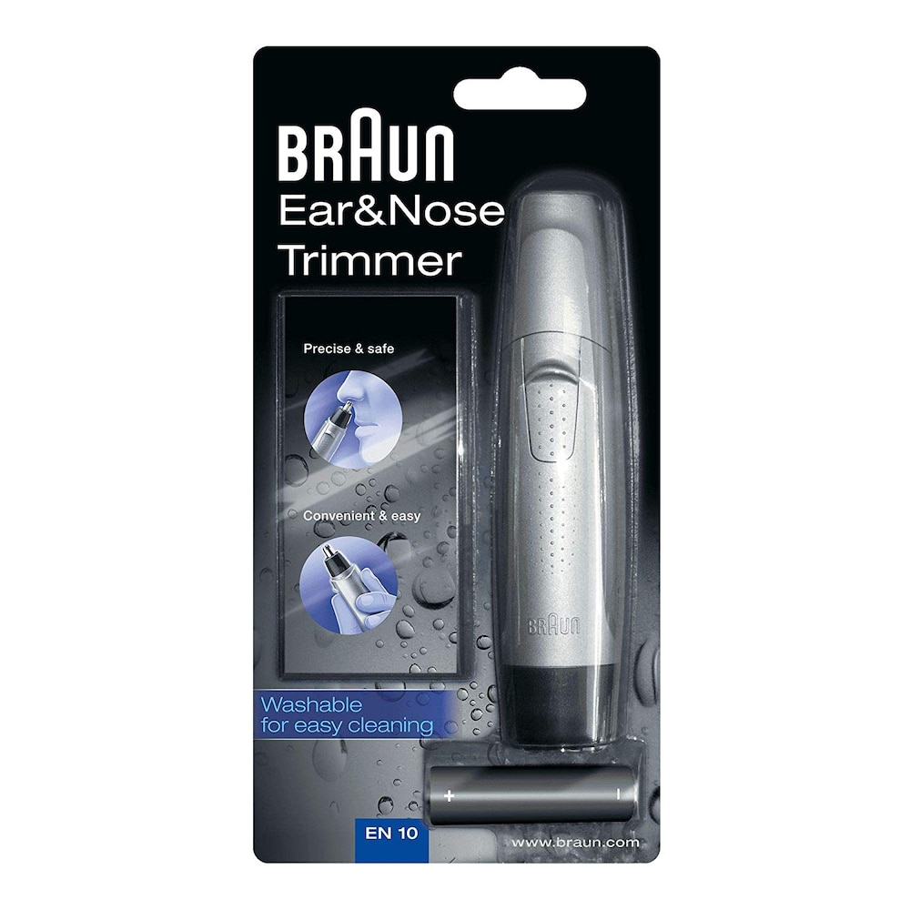 Braun Exact Series EN 10 Ohr- und Nasenhaarschneider silber/schwarz