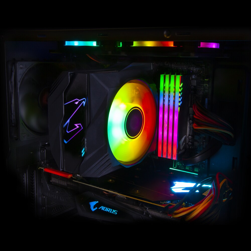 Gigabyte Aorus ATC800 CPU Kühler für AMD und Intel CPU, RGB Fusion 2.0