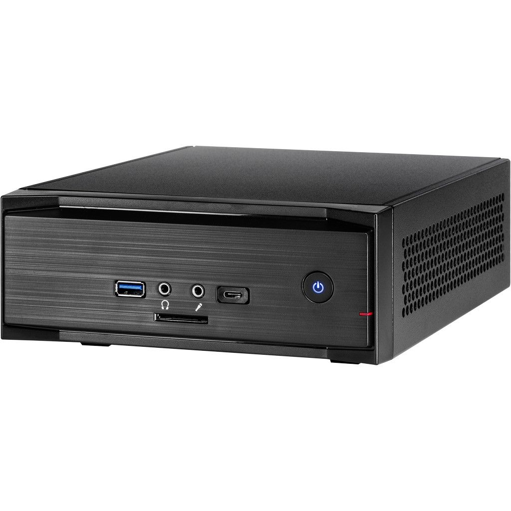 InterTech MW-01 II Gehäuse Mini-ITX, USB 3.0 (Typ A+C) schwarz, Cardreader