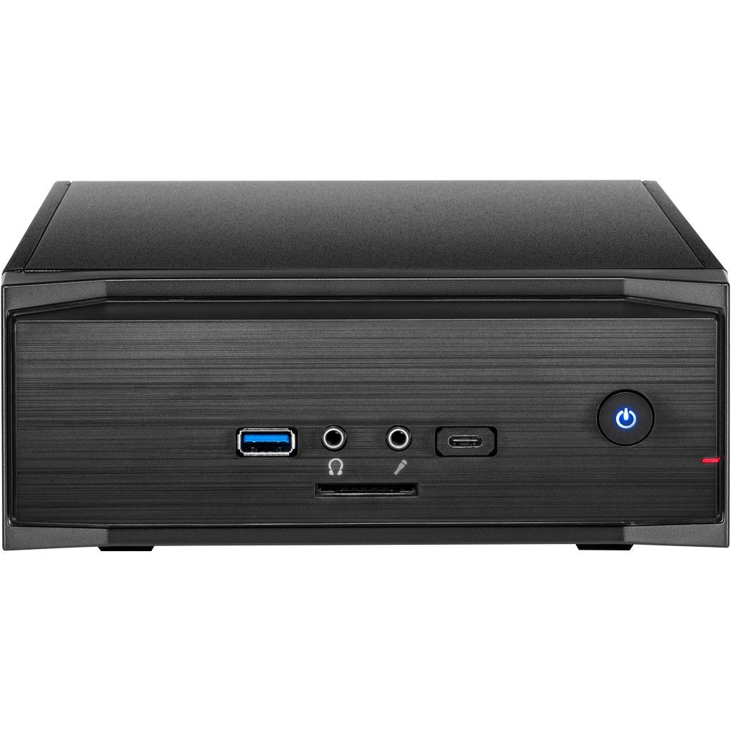 InterTech MW-01 II Gehäuse Mini-ITX, USB 3.0 (Typ A+C) schwarz, Cardreader