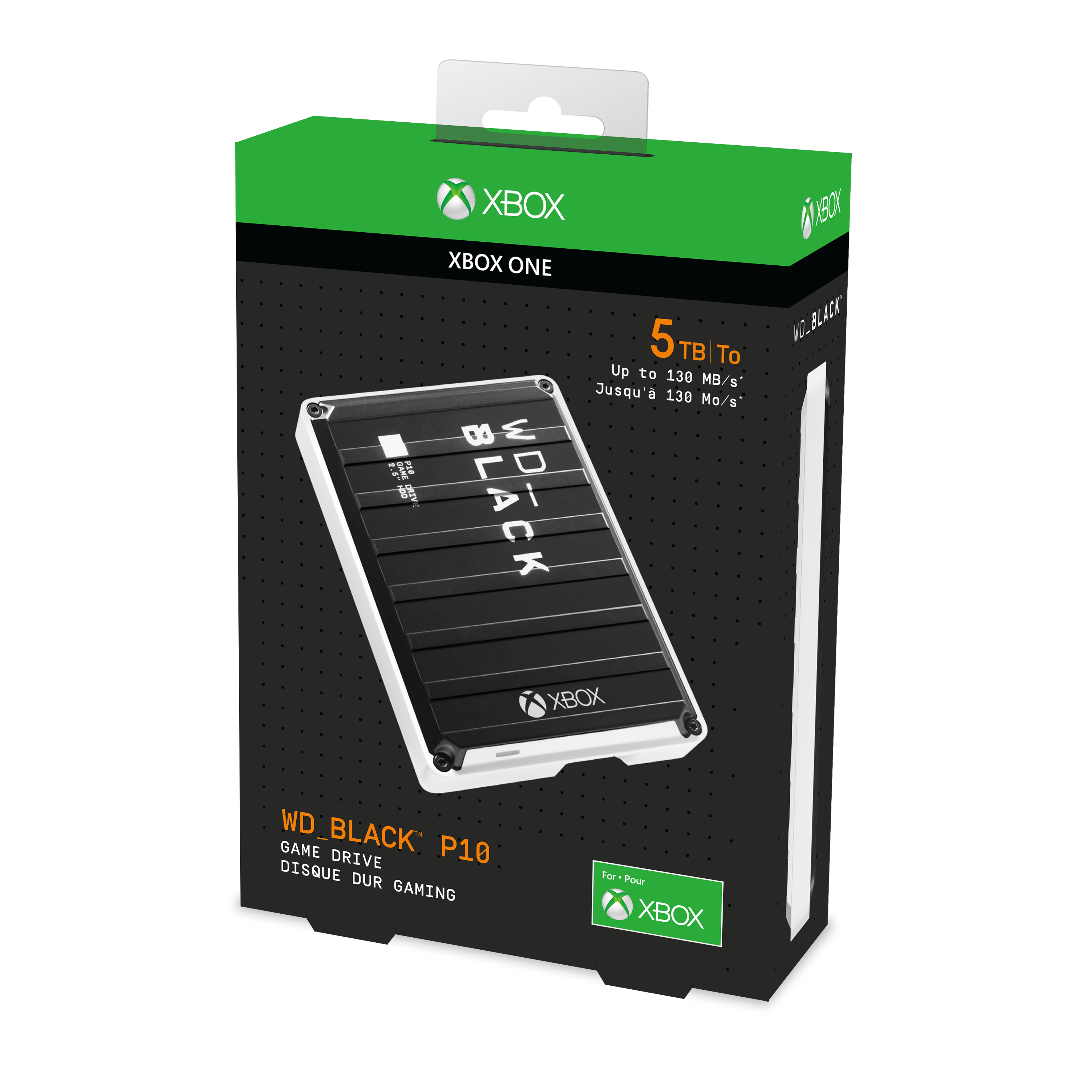 WD WD_BLACK P10 Game Drive für Xbox One USB3.2 Gen1 5TB 2.5zoll schwarz