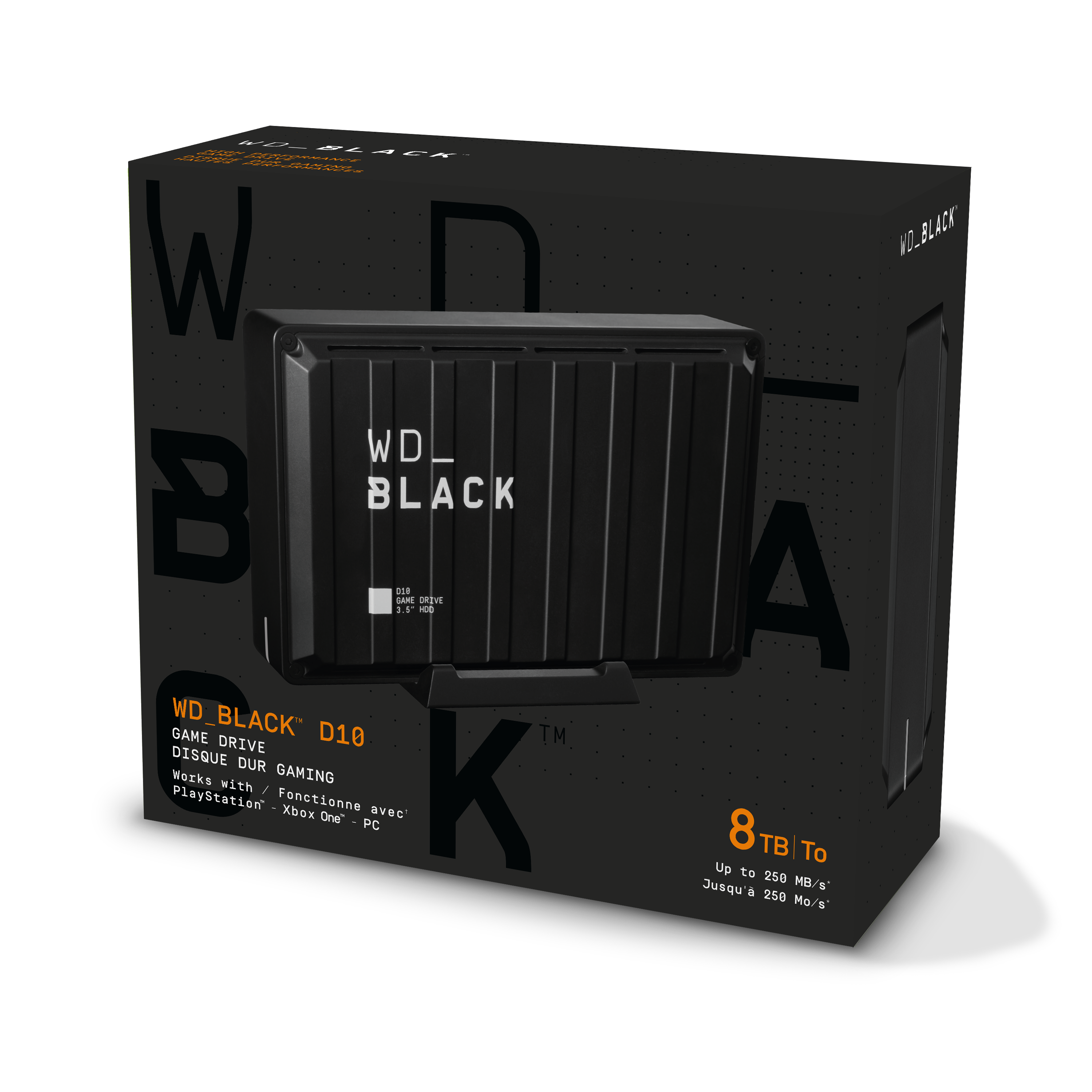 WD WD_BLACK D10 Game Drive USB3.2 Gen1 8TB 3.5zoll schwarz