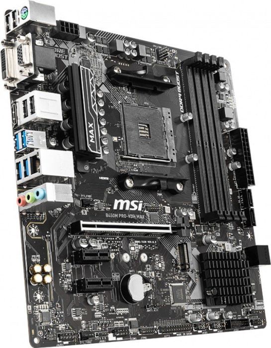 MSI B450M Pro-VDH Max mATX Mainboard Sockel AM4 M.2/DVI/HDMI/VGA