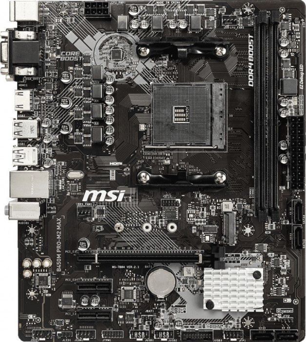 MSI B450M Pro-M2 Max mATX Mainboard Sockel AM4 M.2/DVI/HDMI/VGA