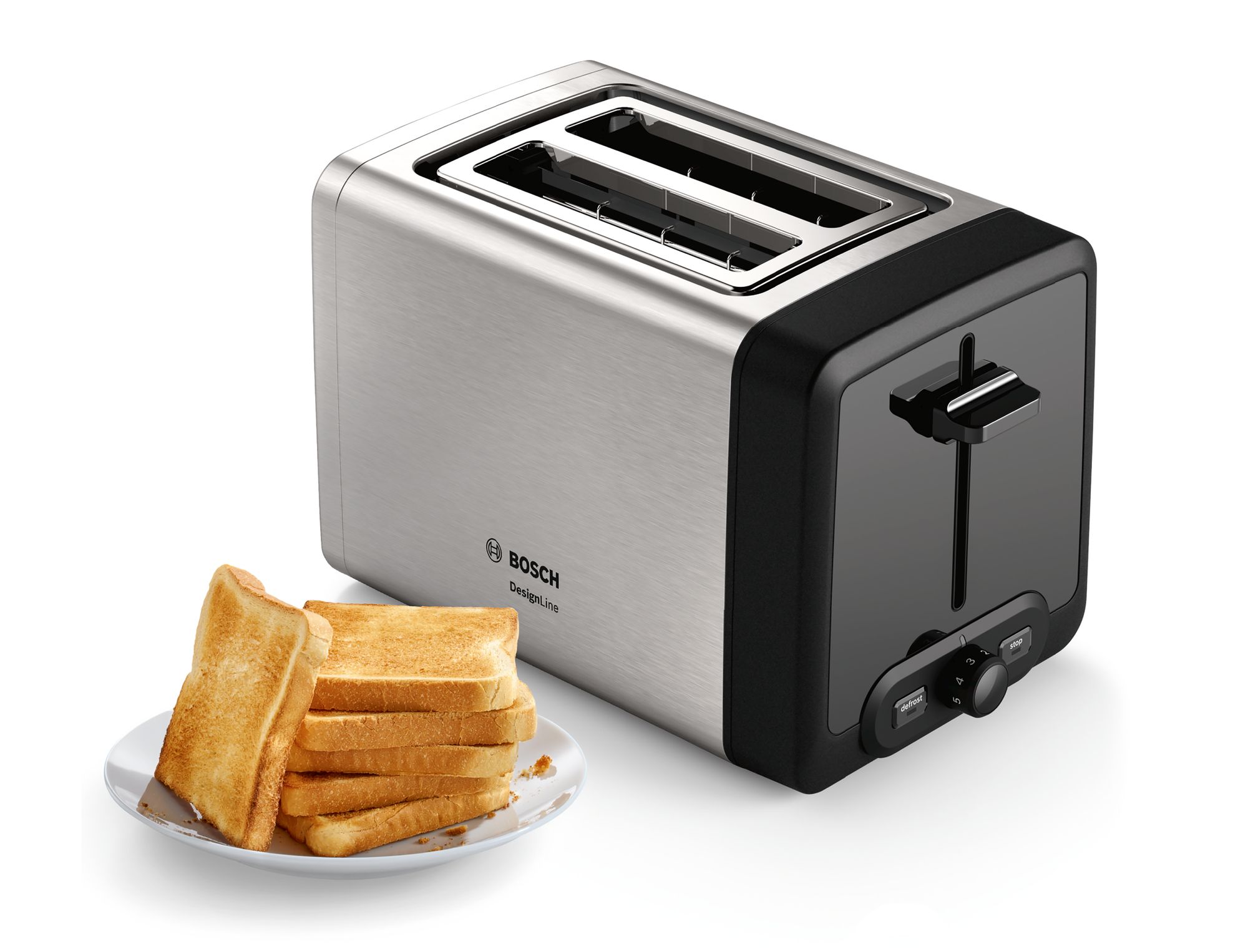 Bosch TAT4P420 Kompakt Toaster, DesignLine