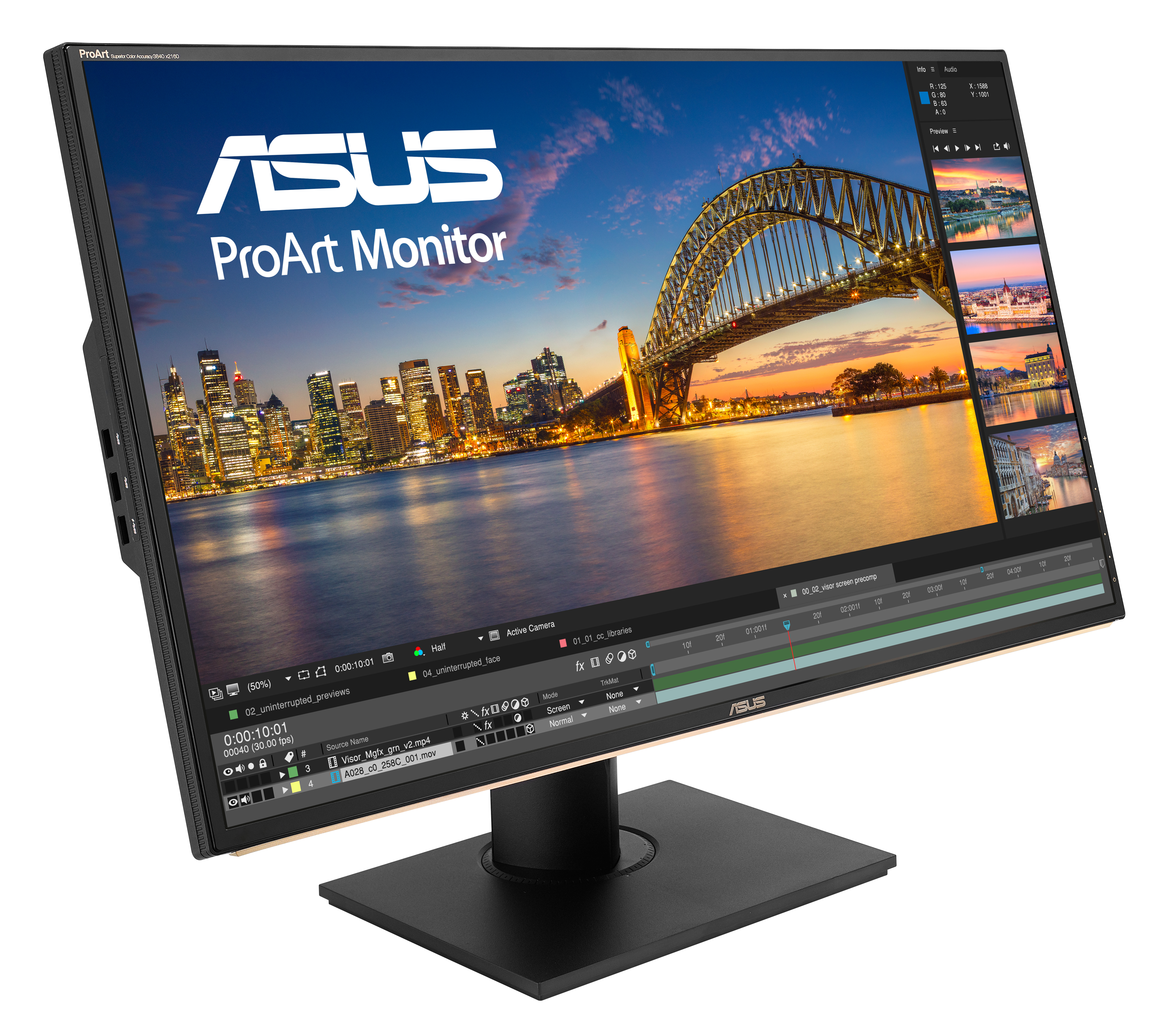 ASUS PA329C 81,3 cm (32") 16:9 UHD Monitor DP/HDMI/USB-C 5ms 1Mio:1