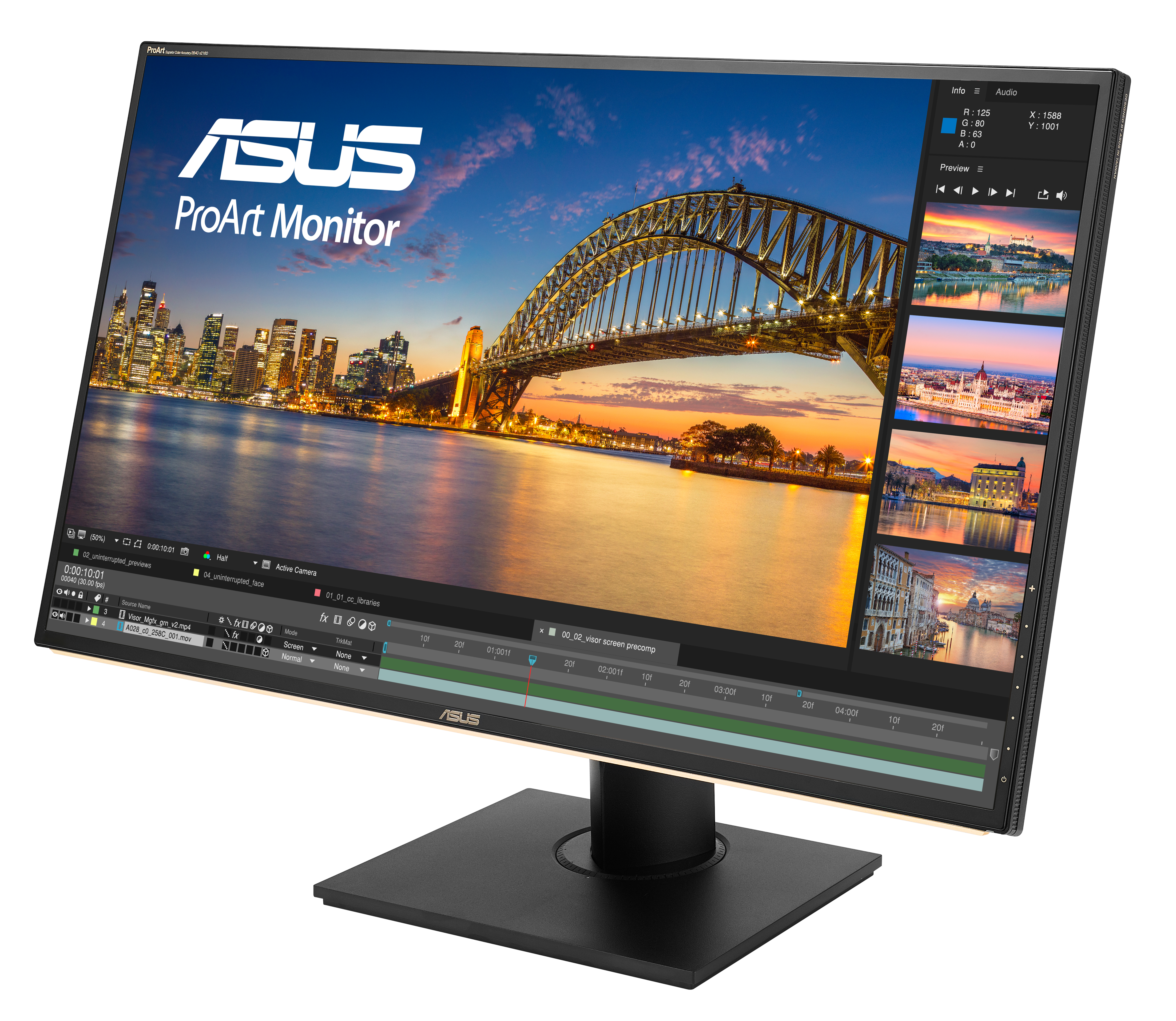 ASUS PA329C 81,3 cm (32") 16:9 UHD Monitor DP/HDMI/USB-C 5ms 1Mio:1