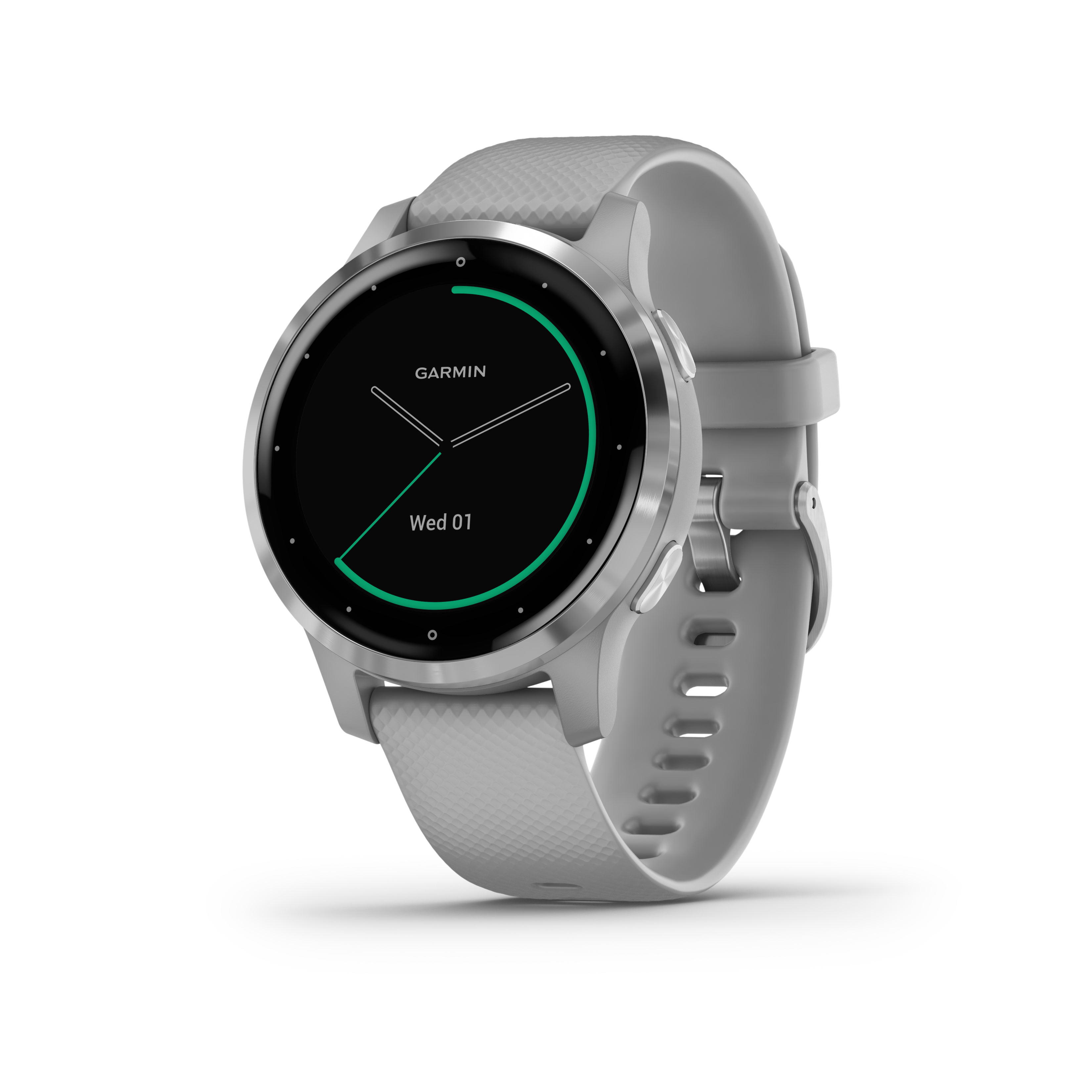 Garmin vivoactive 4 small GPS-Fitness-Smartwatch grau/edelstahl