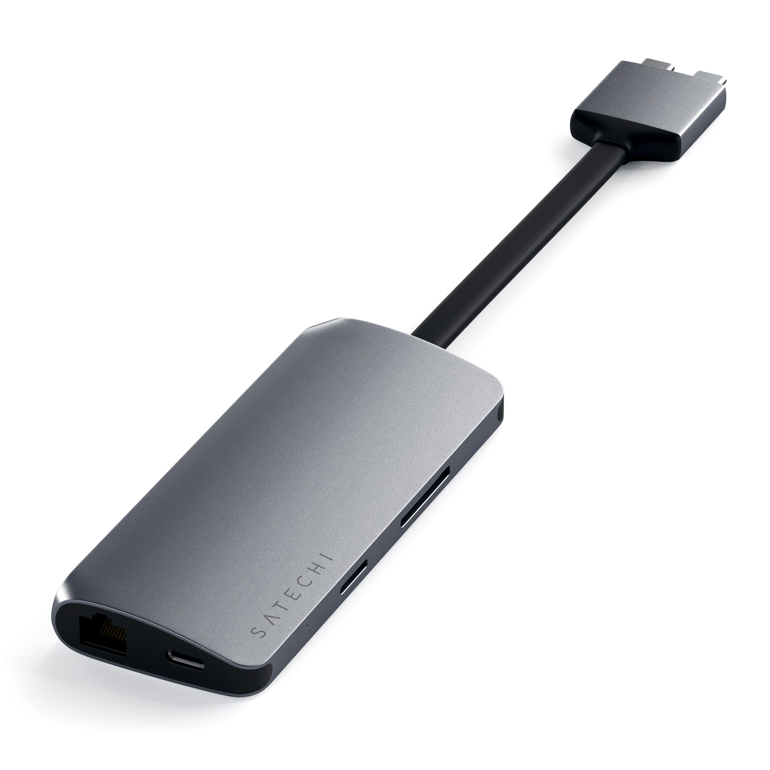 Satechi USB-C Dual Multimedia Adapter 4K Space Gray