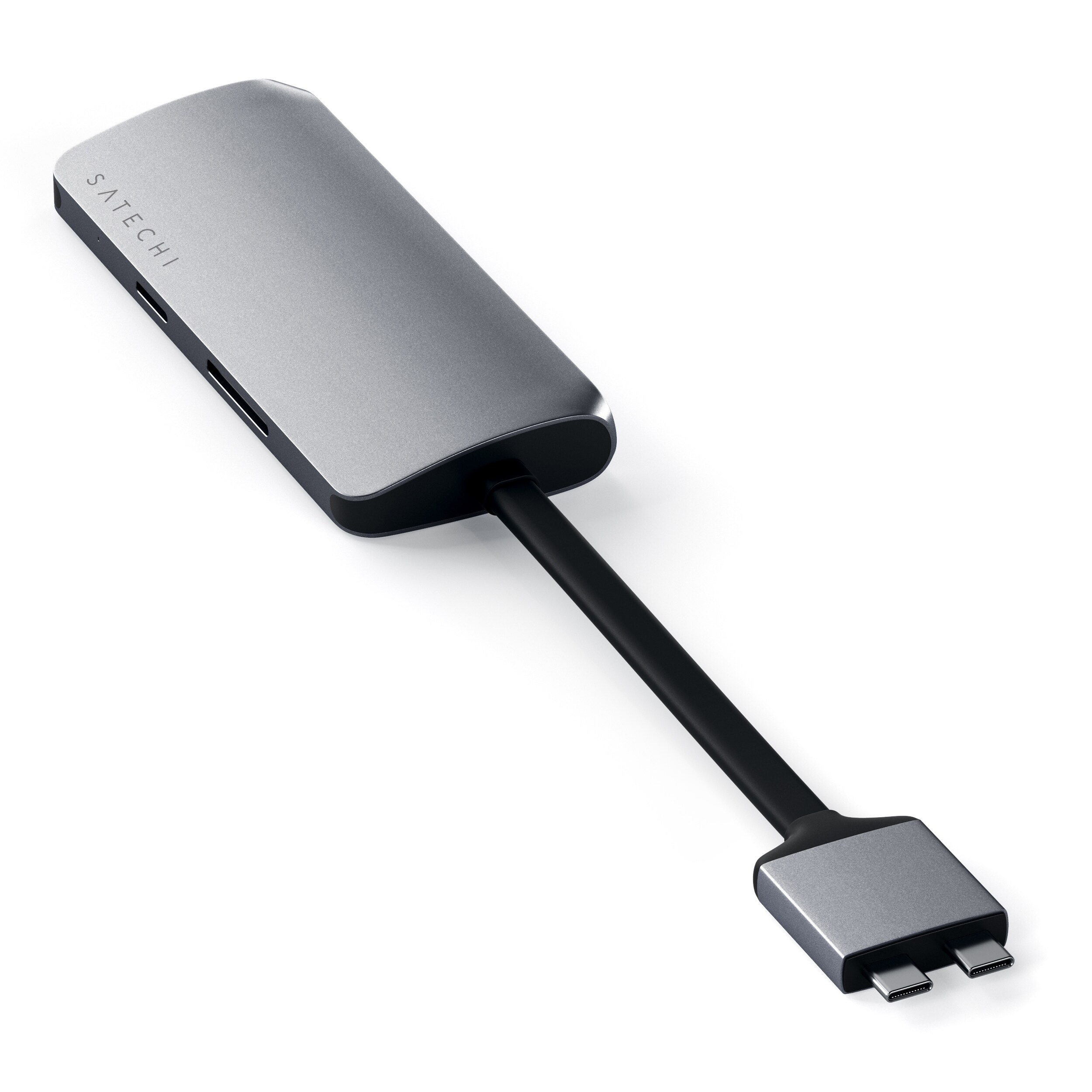 Satechi USB-C Dual Multimedia Adapter 4K Space Gray