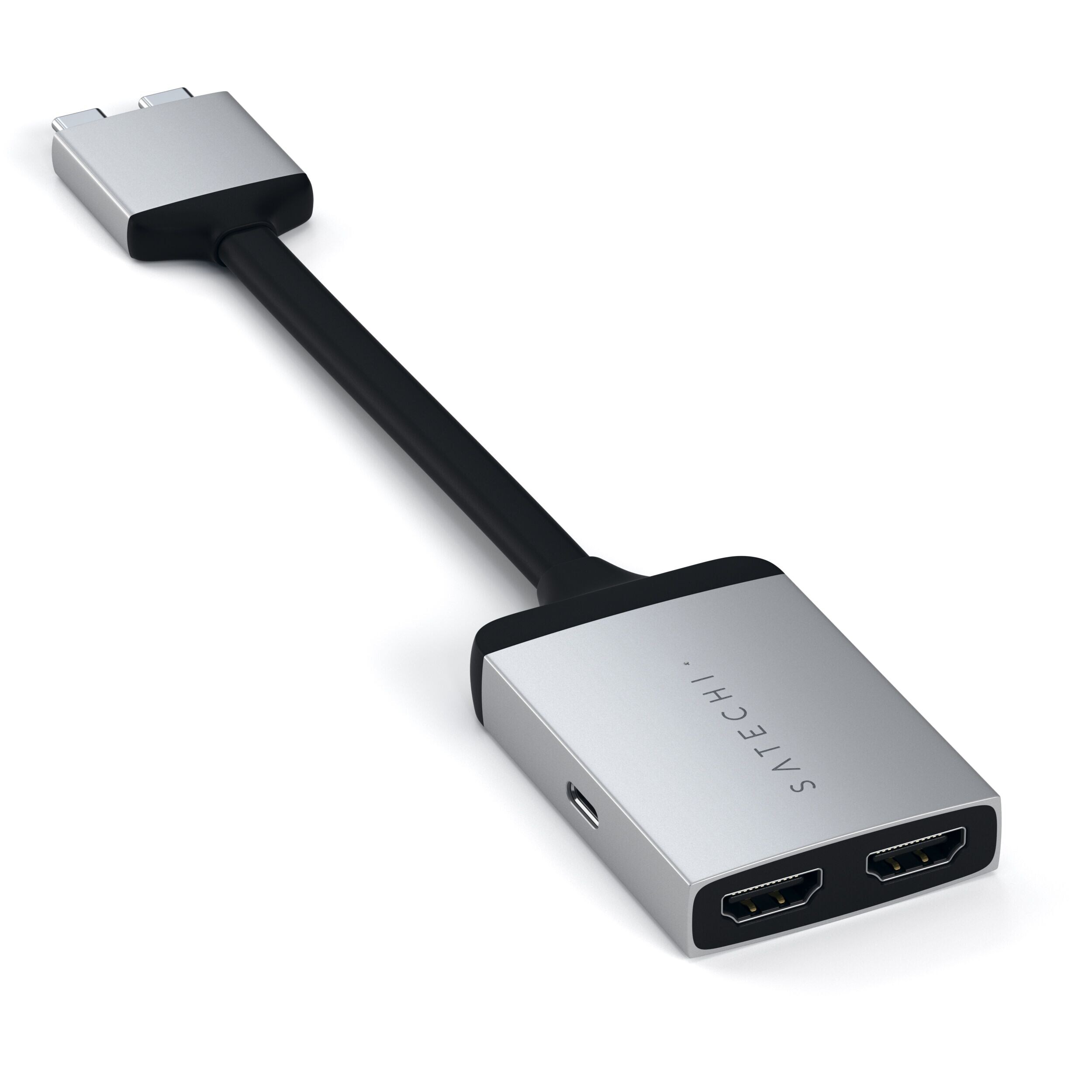 Satechi USB-C Dual HDMI Adapter Silber