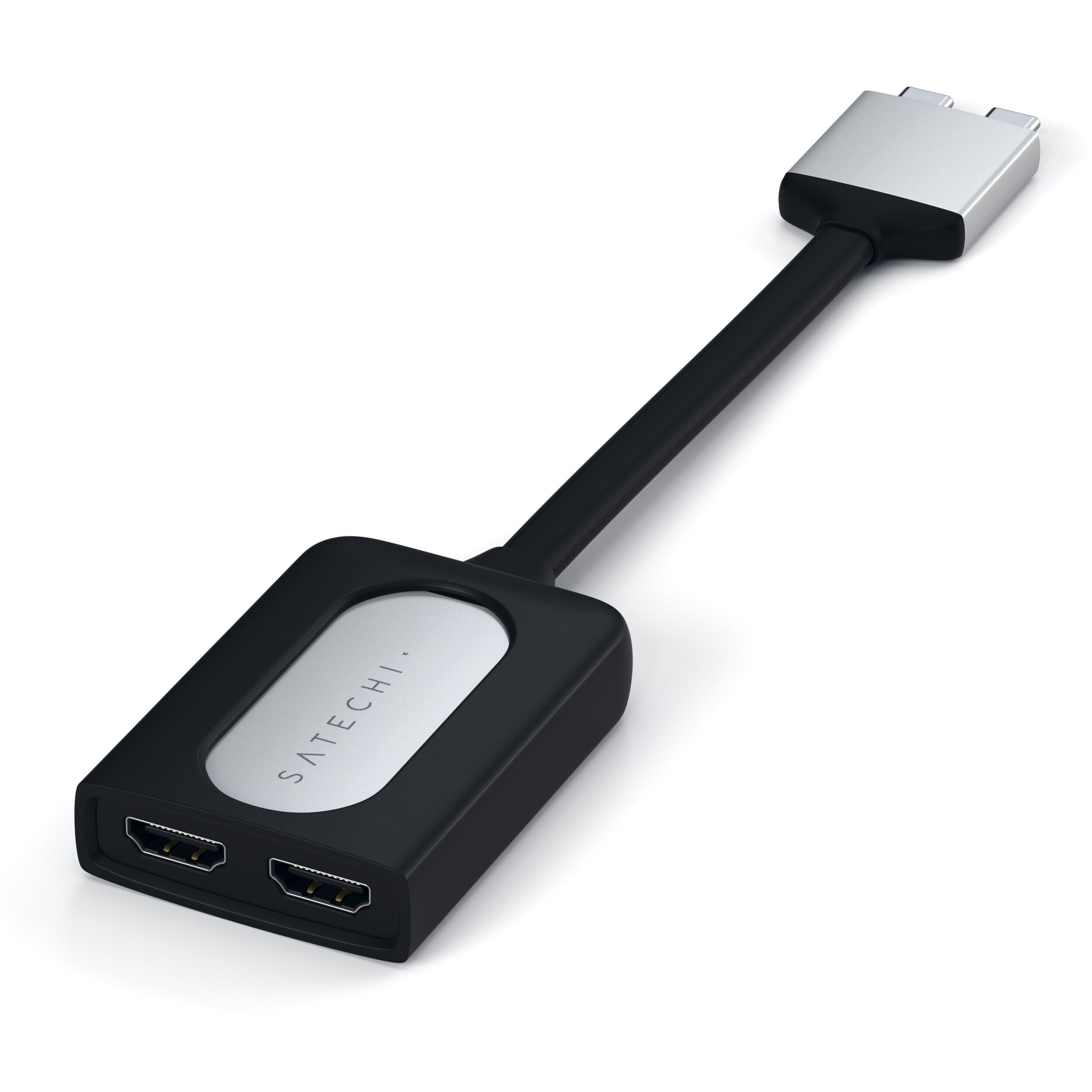 Satechi USB-C Dual HDMI Adapter Silber