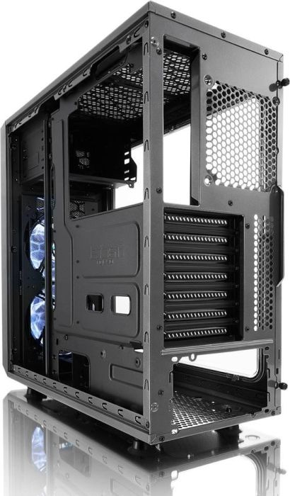 Fractal Design Focus G ATX Gaming Gehäuse mit Seitenfenster, grau