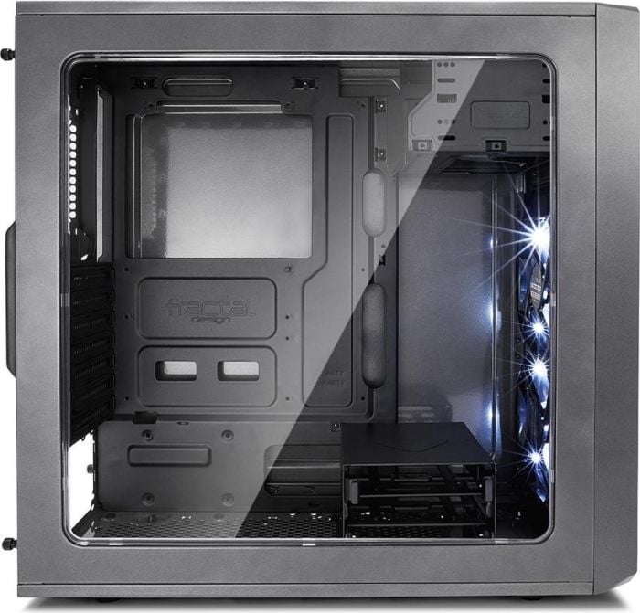 Fractal Design Focus G ATX Gaming Gehäuse mit Seitenfenster, grau