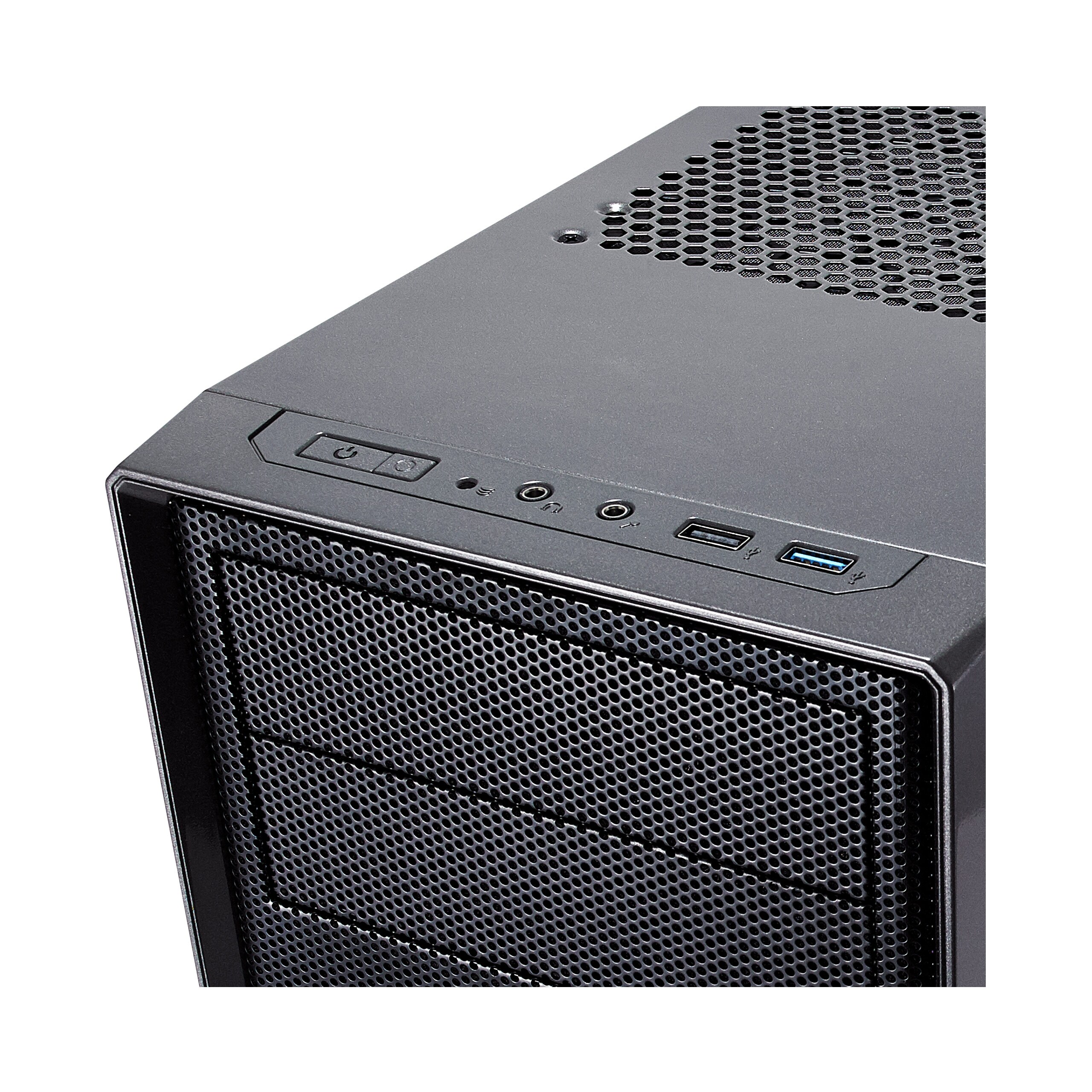 Fractal Design Focus G ATX Gaming Gehäuse mit Seitenfenster, grau