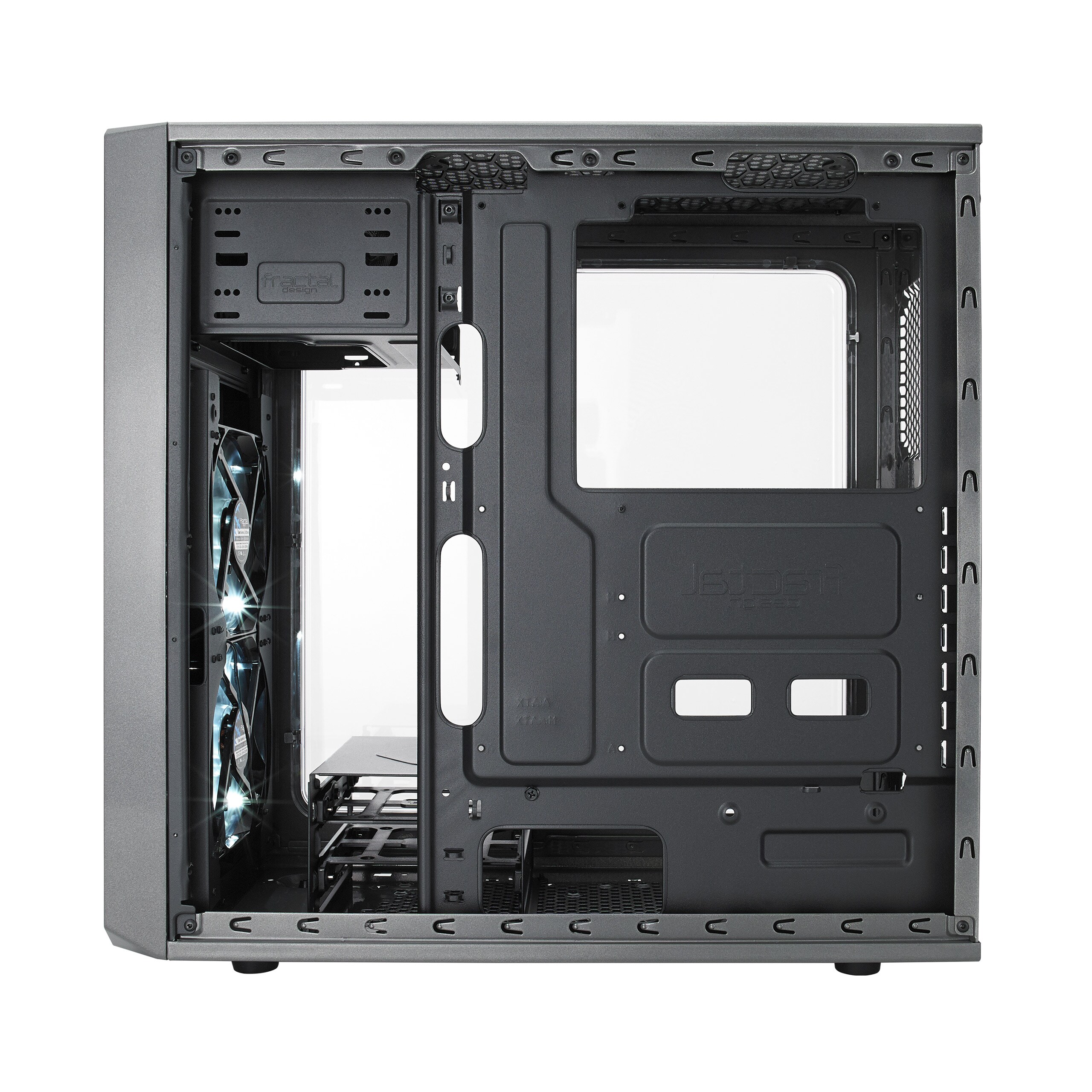 Fractal Design Focus G ATX Gaming Gehäuse mit Seitenfenster, grau