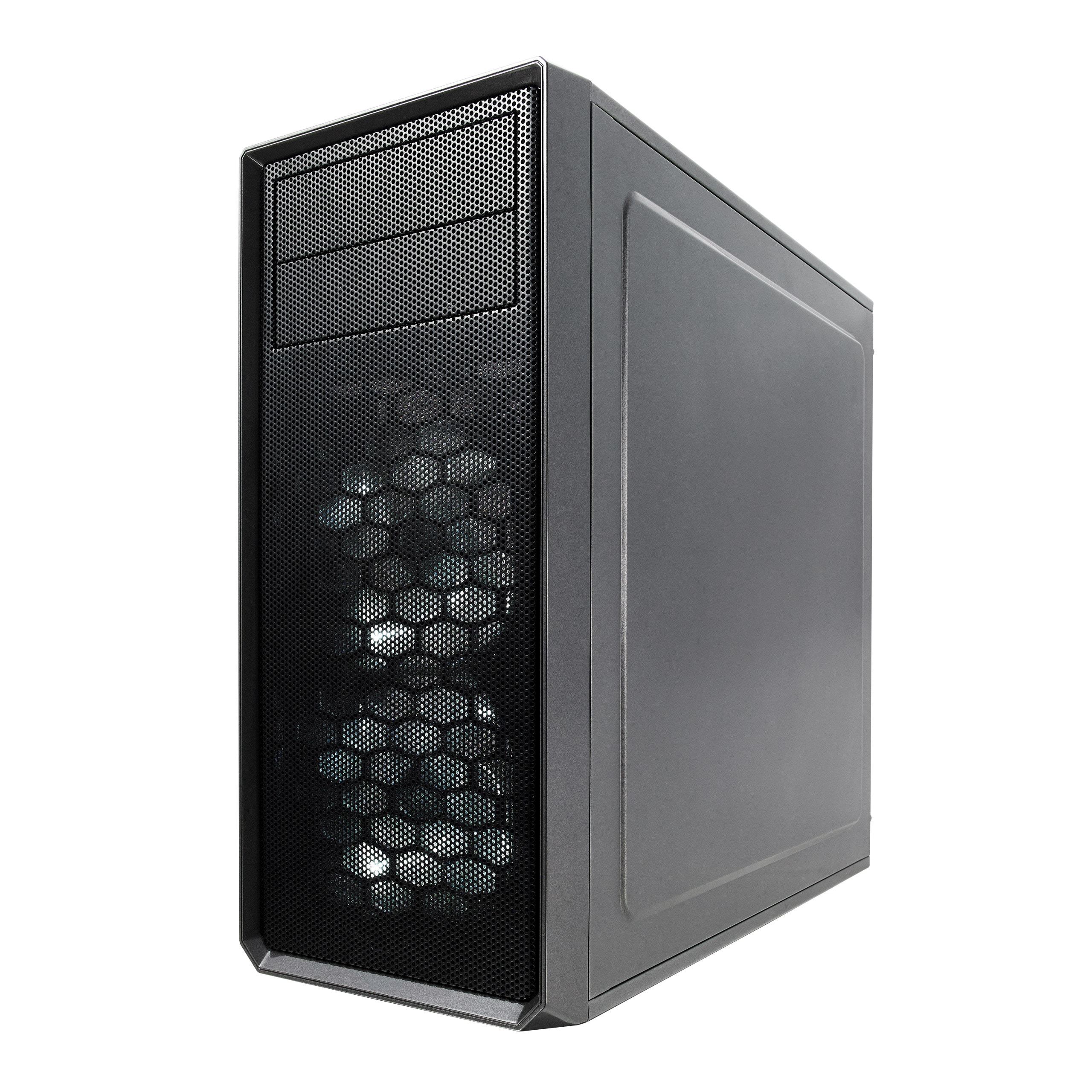 Fractal Design Focus G ATX Gaming Gehäuse mit Seitenfenster, grau