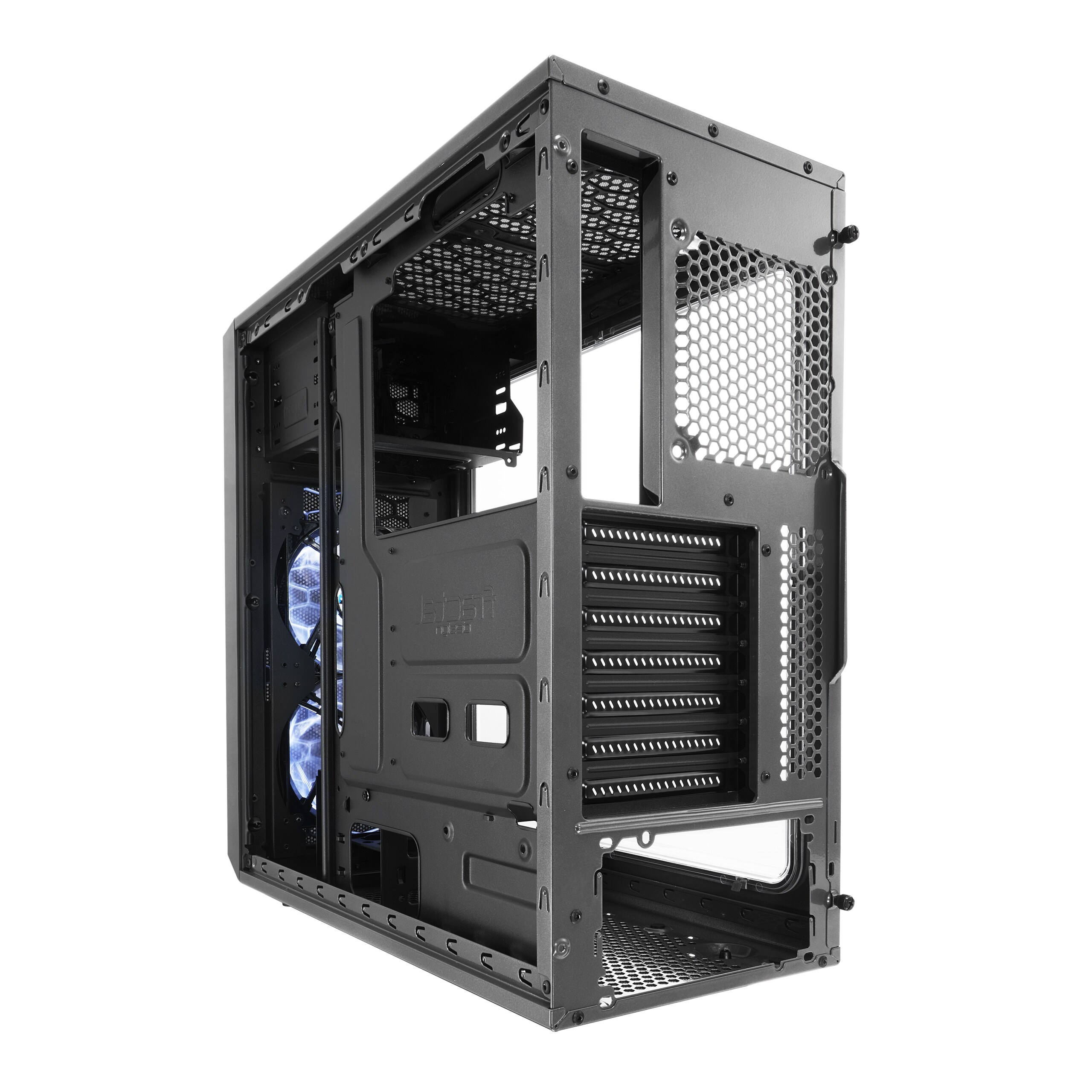 Fractal Design Focus G ATX Gaming Gehäuse mit Seitenfenster, grau