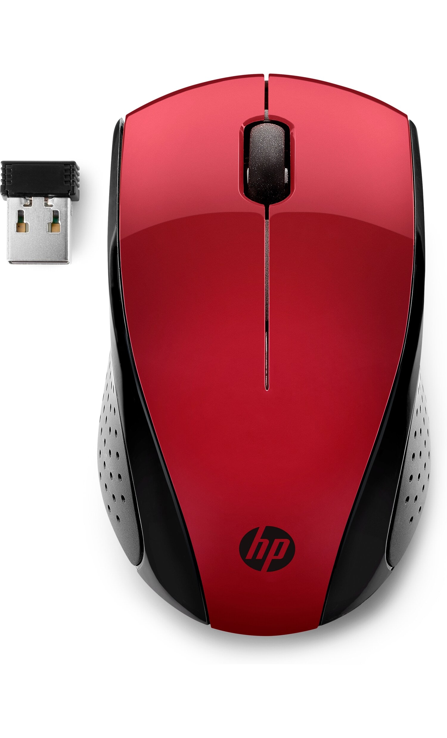 HP 220 Wireless Maus 7KX10AA kabellos USB-Empfänger rot