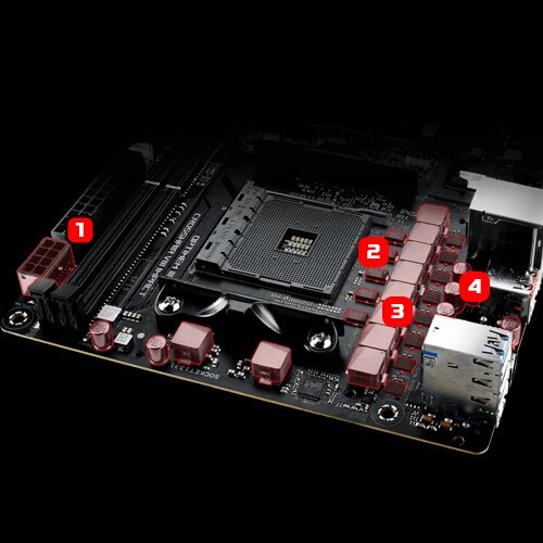 ASUS ROG Crosshair VIII Impact X570 ITX Mainboard Sockel AM4 USB3.2 /M.2/Wi-Fi