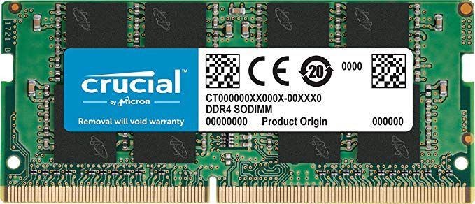 32GB (1x32GB) Crucial DDR4-2666 CL 19 SO-DIMM RAM Notebook Speicher