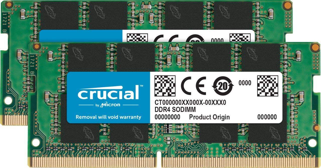 64GB (2x32GB) Crucial DDR4-2666 CL 19 SO-DIMM RAM Notebook Speicher Kit