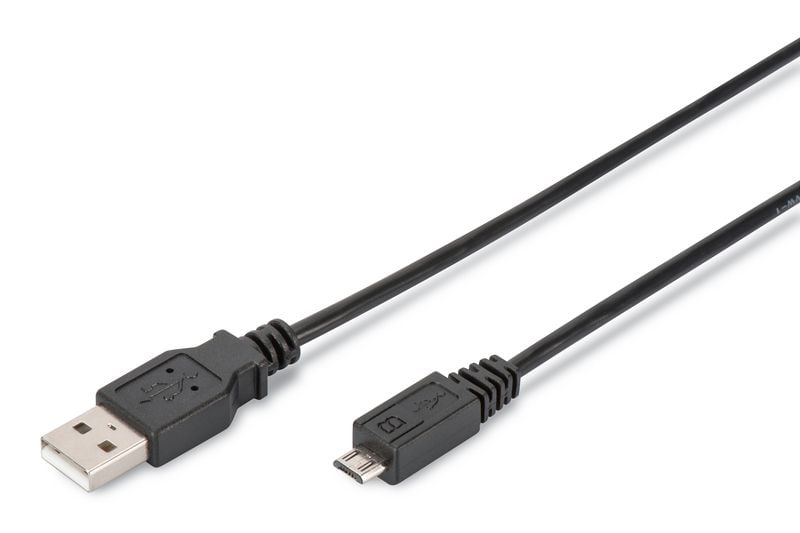 DIGITUS AK-990943-010-S USB-Kabel Typ A - Micro B St./ St. 1m 10er Pack schwarz