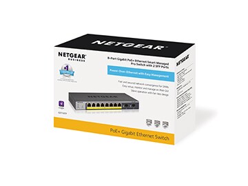 Netgear GS110TPv3 8 Port Gigabit Ethernet Smart Switch (8x PoE)