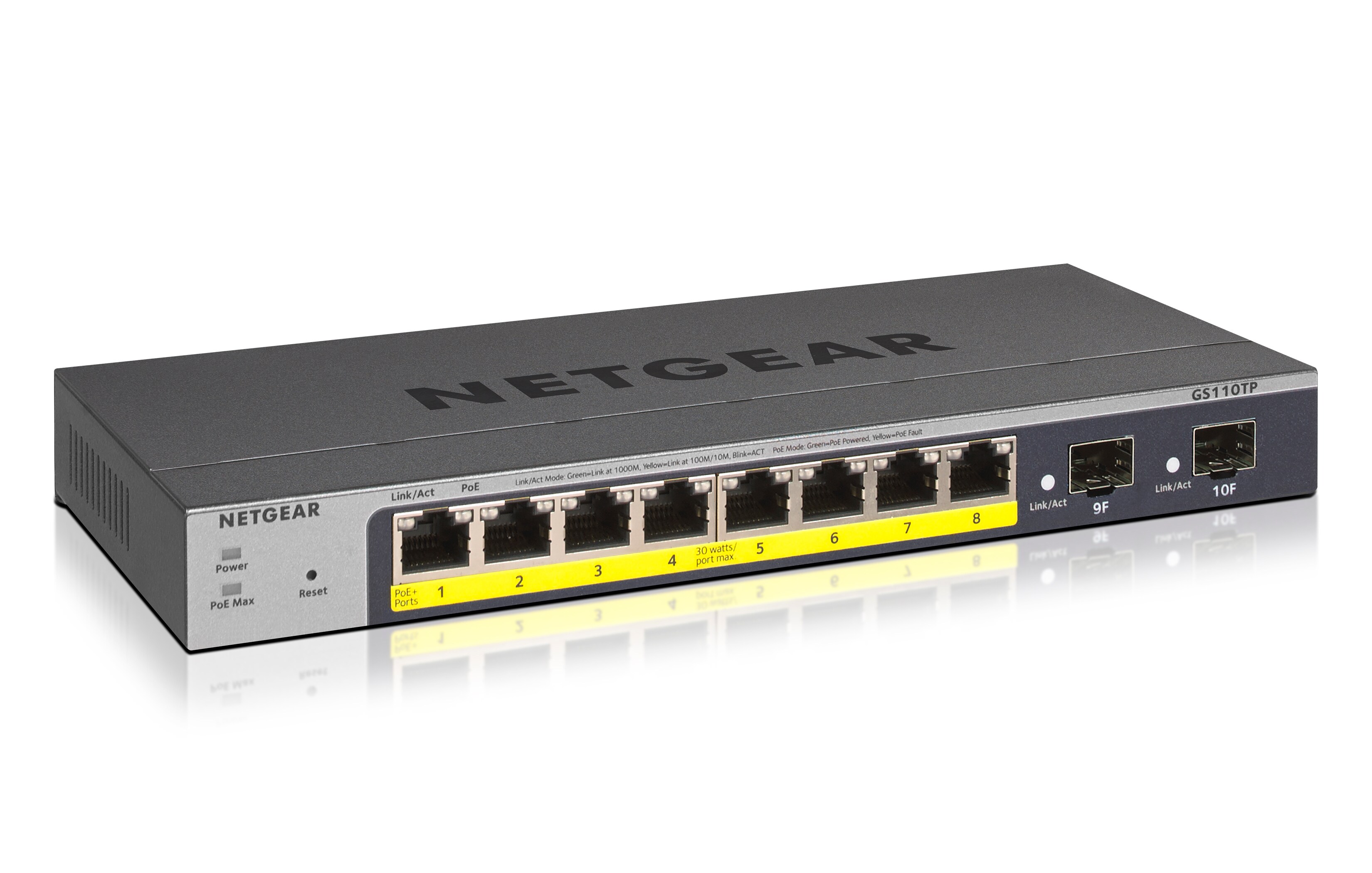 Netgear GS110TPv3 8 Port Gigabit Ethernet Smart Switch (8x PoE)