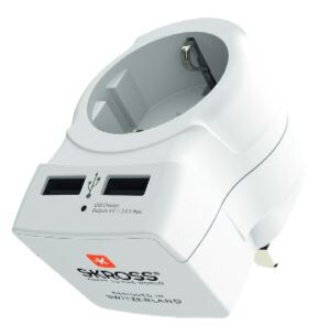 SKROSS Country Adapter Europe to UK USB 2019