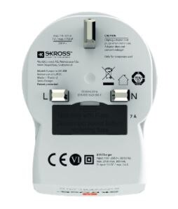 SKROSS Country Adapter Europe to UK USB 2019