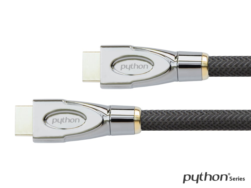 PYTHON Ultra High Speed HDMI 2.1 8K UHD-2/ 4K UHD 0,5m schwarz