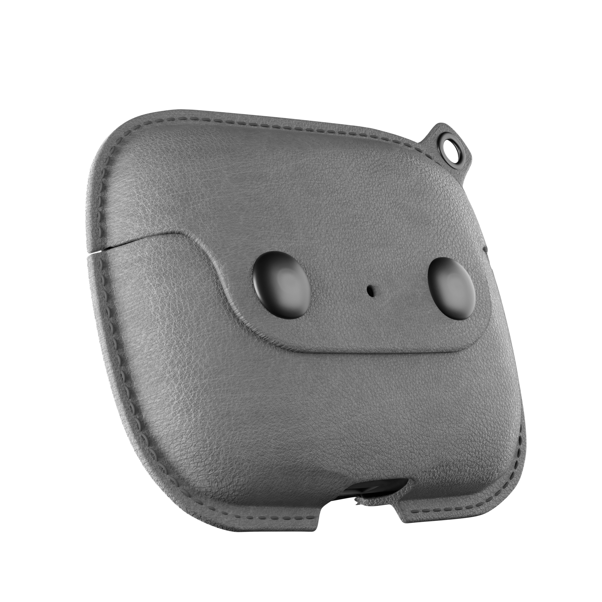 Woodcessories AirCase Pro AirPod Leather Necklace Case Stone gray